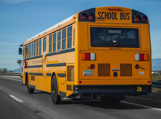 School bus used for student transportation